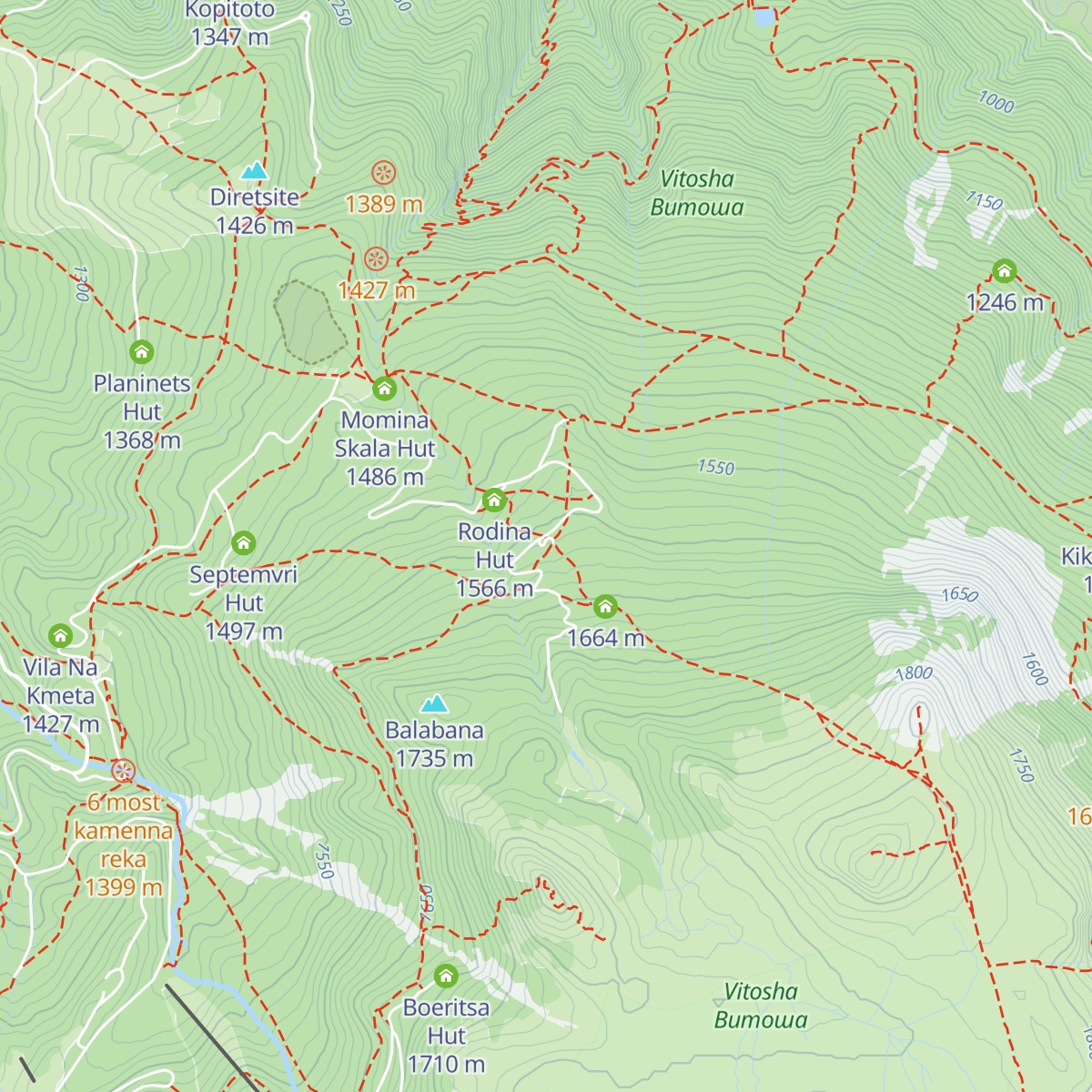 Tintyava Hut map
