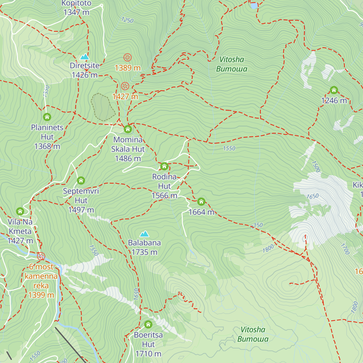 Tintyava Hut map