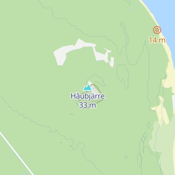 Map of Håubjärre