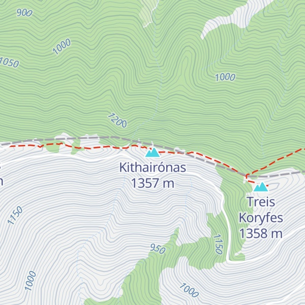 Map of Kithairónas