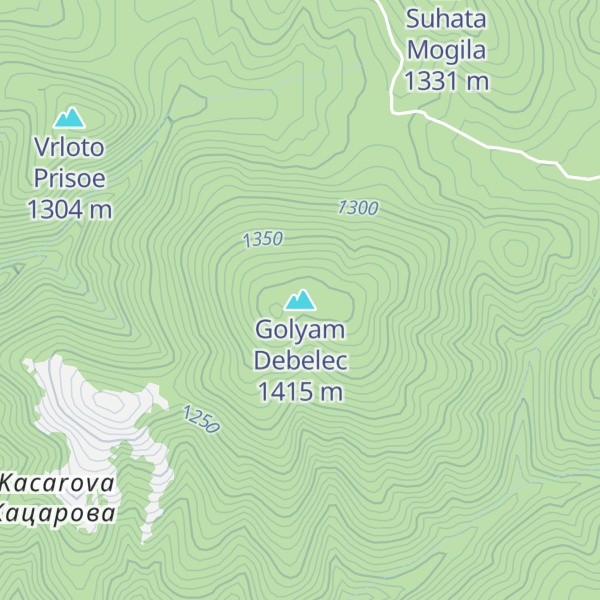 Map of Golyam Debelec