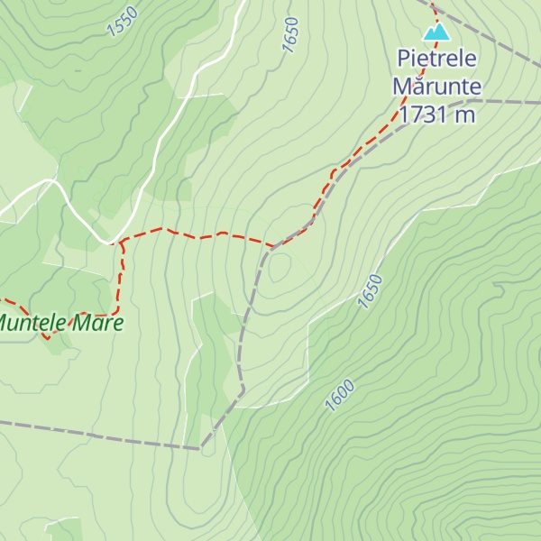 Map of Creasta Stâncoasă