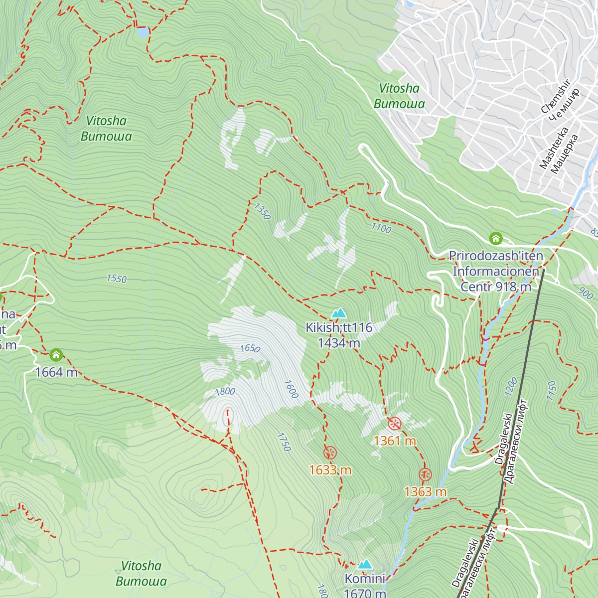 Kikish shelter map