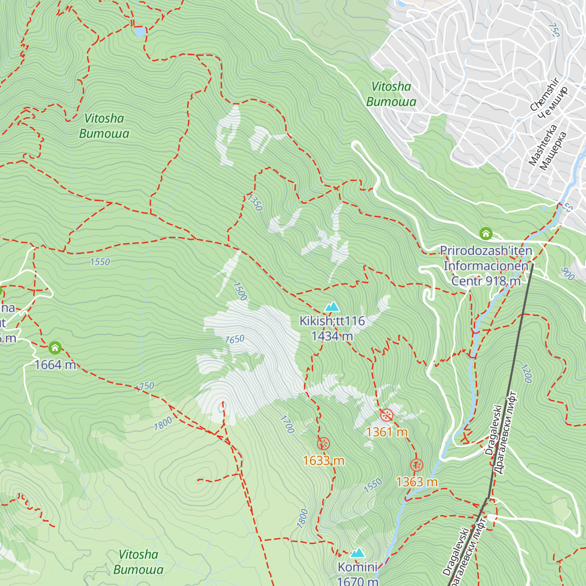Kikish shelter map