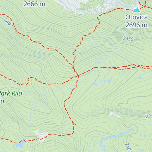 Map of Ivan Vazov hut