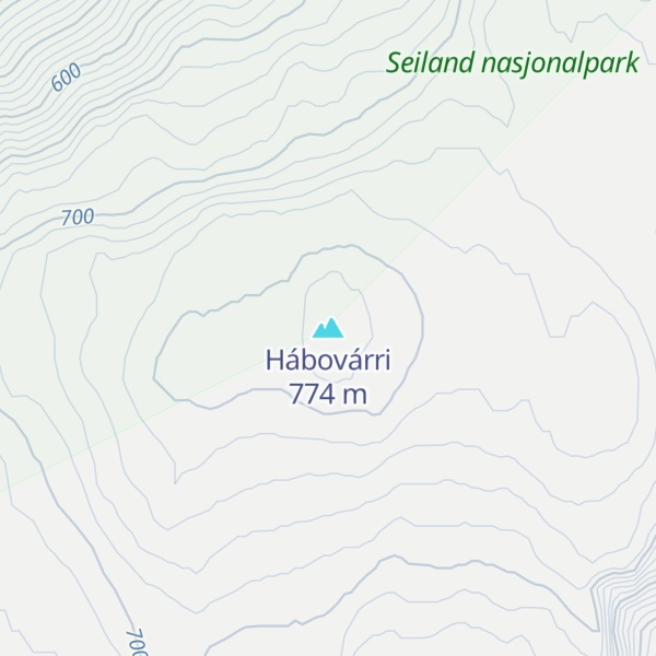 Map of Hábovárri