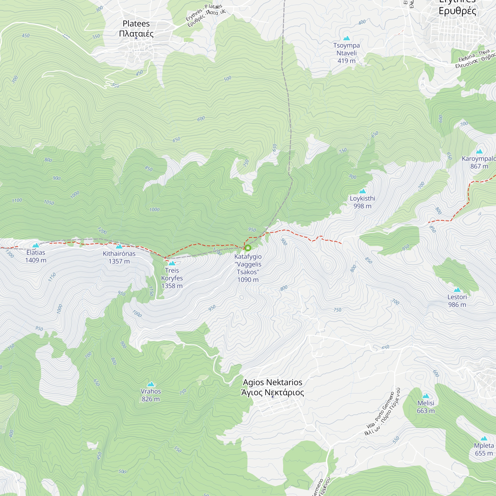 Katafygio "Vaggelis Tsakos" map