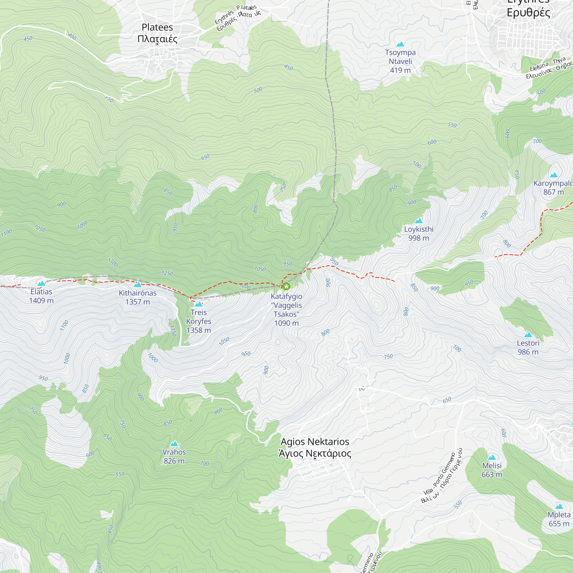 Katafygio "Vaggelis Tsakos" map