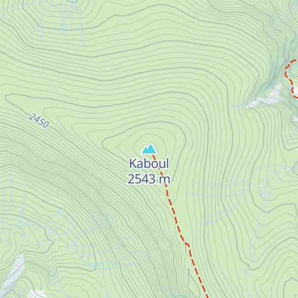 Map of Kaboul