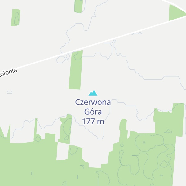 Map of Czerwona Góra