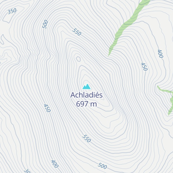 Map of Achladiés