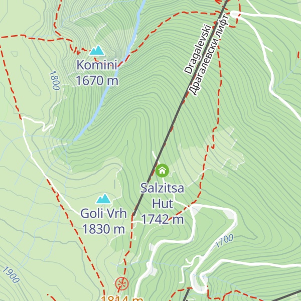 Map of Zdravets Hut