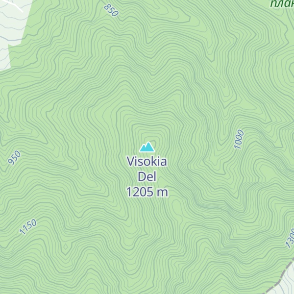 Map of Visokia Del