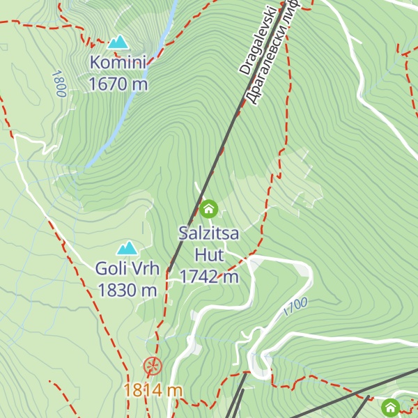 Map of Salzitsa Hut