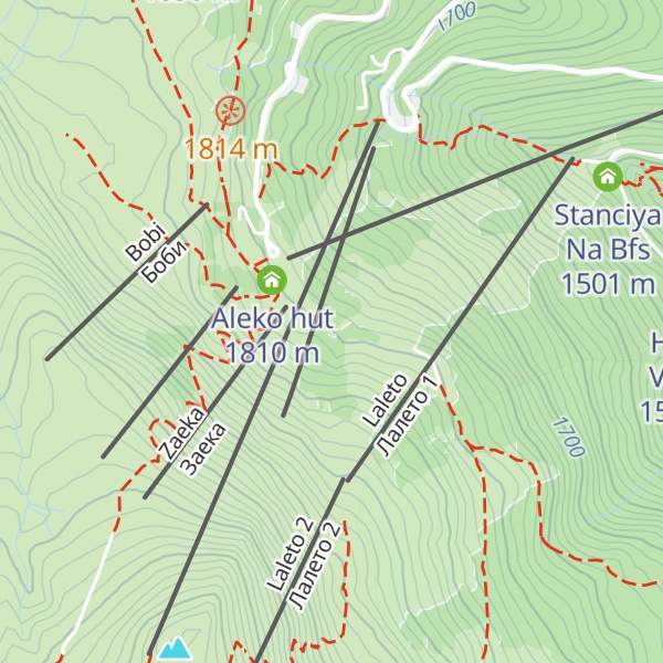 Map of Planinska Baza Moten