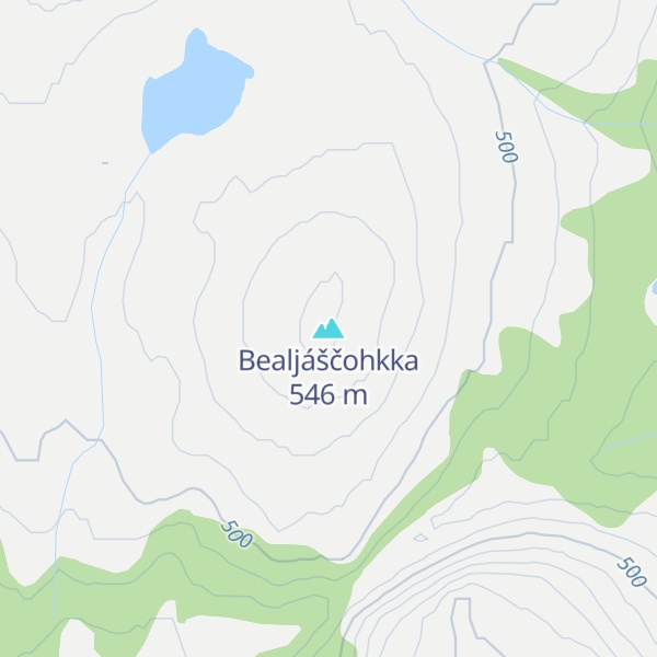 Map of Bealjáščohkka