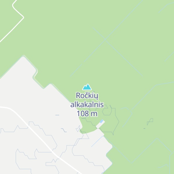 Map of Ročkių alkakalnis