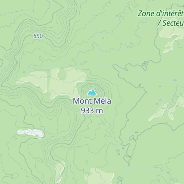 Map of Mont Méla