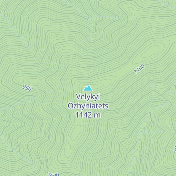 Map of Velykyi Ozhyniatets