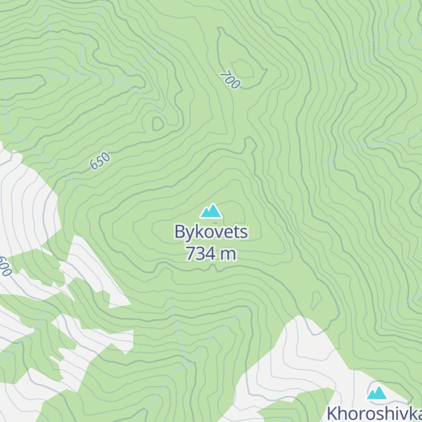 Map of Bykovets