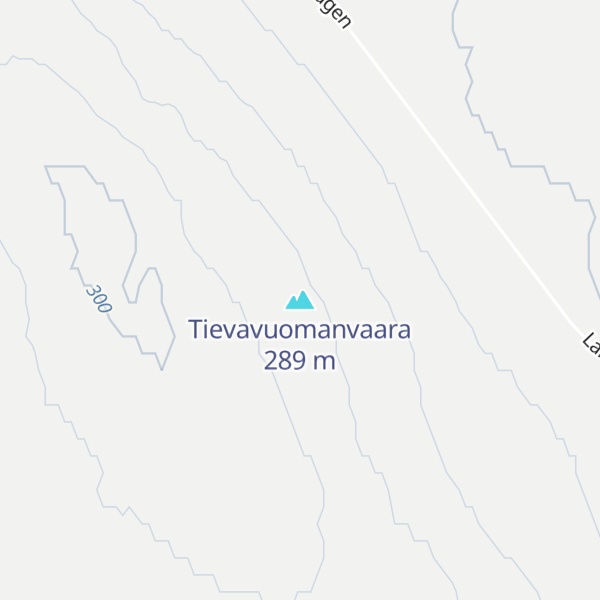 Map of Tievavuomanvaara