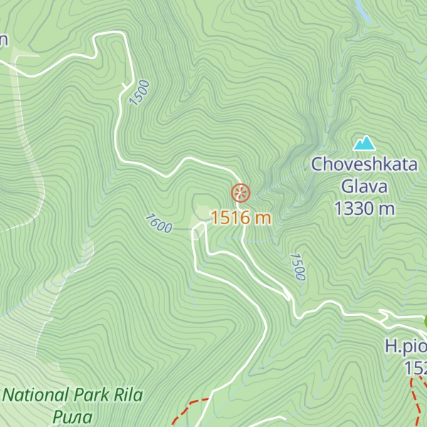 Map of Zeleni Preslap