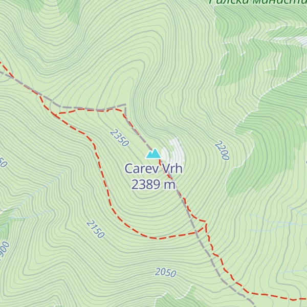 Map of Carev Vrh