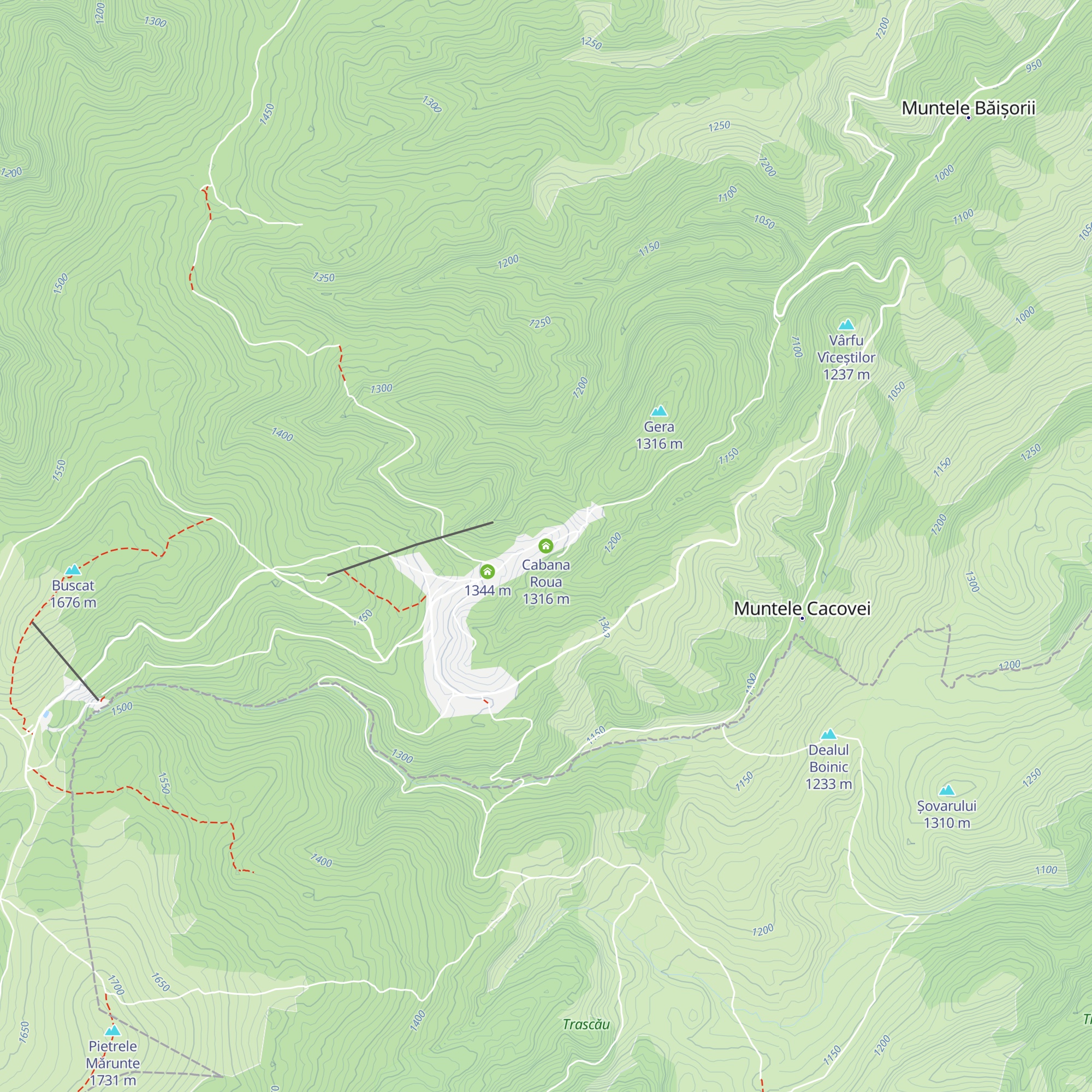 Cabana Roua map