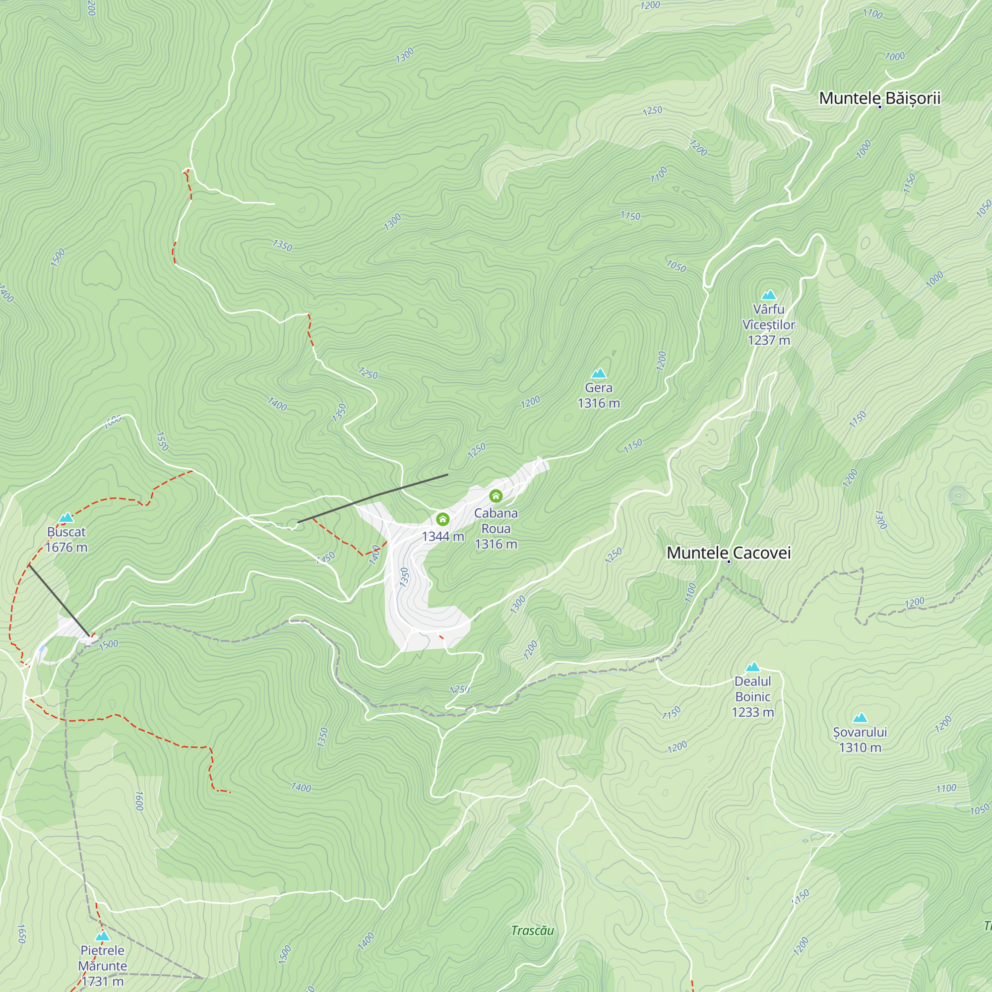 Cabana Roua map