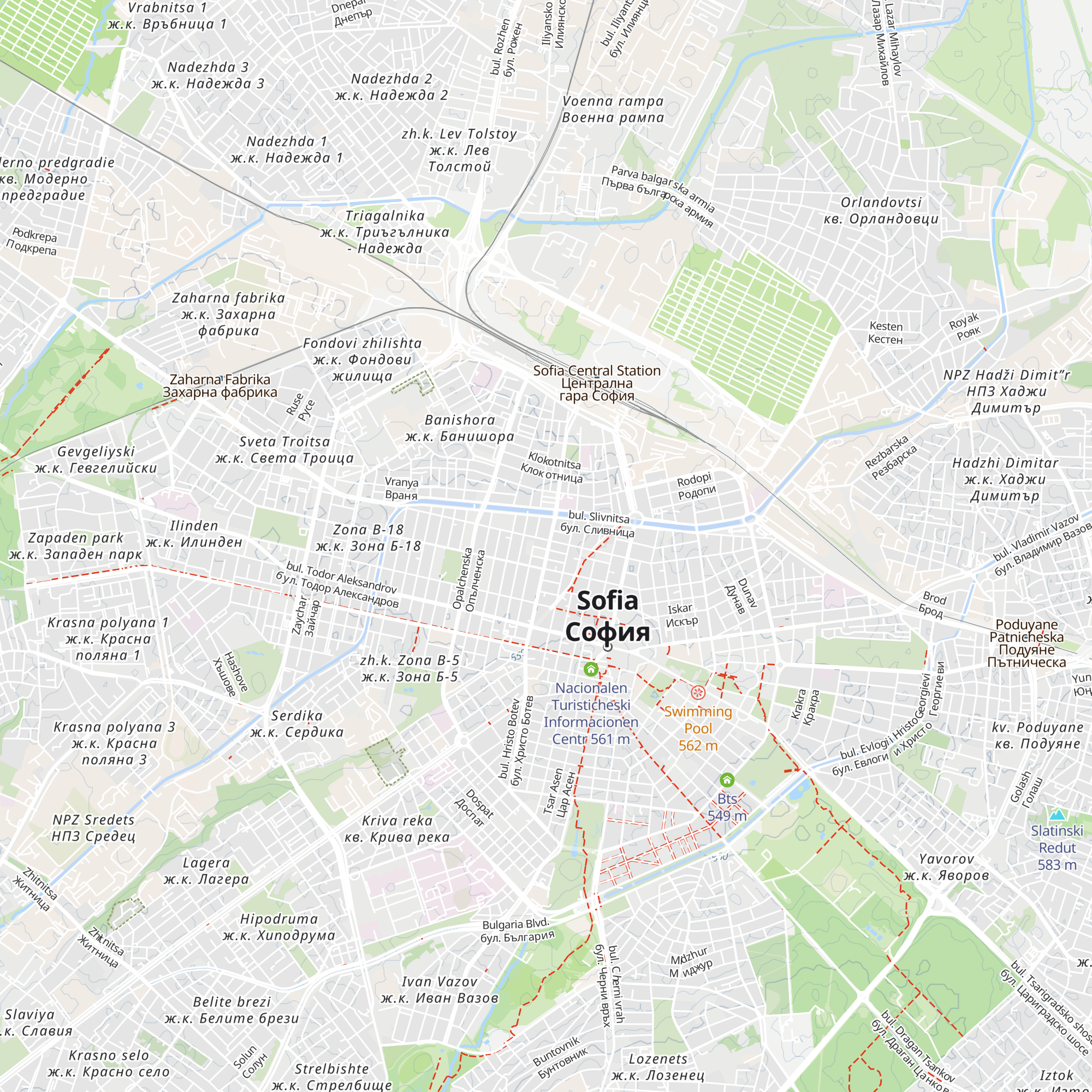 Byuro Za Informaciya I Uslugi Za Chuzhdestranni Grazhdani map