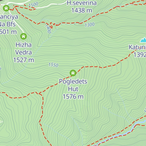 Map of Pogledets Hut