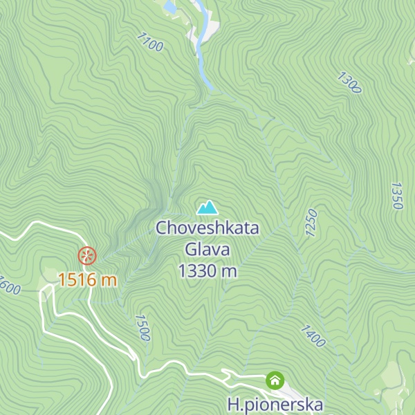 Map of Choveshkata Glava