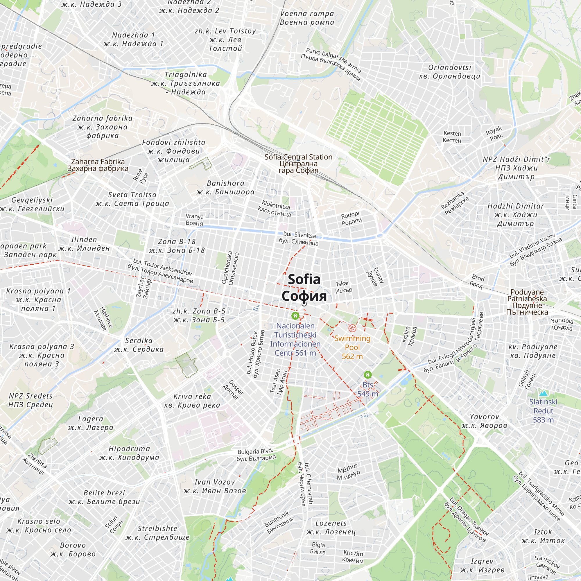 Arheologicheski Park Zapadna Porta Na Serdika map