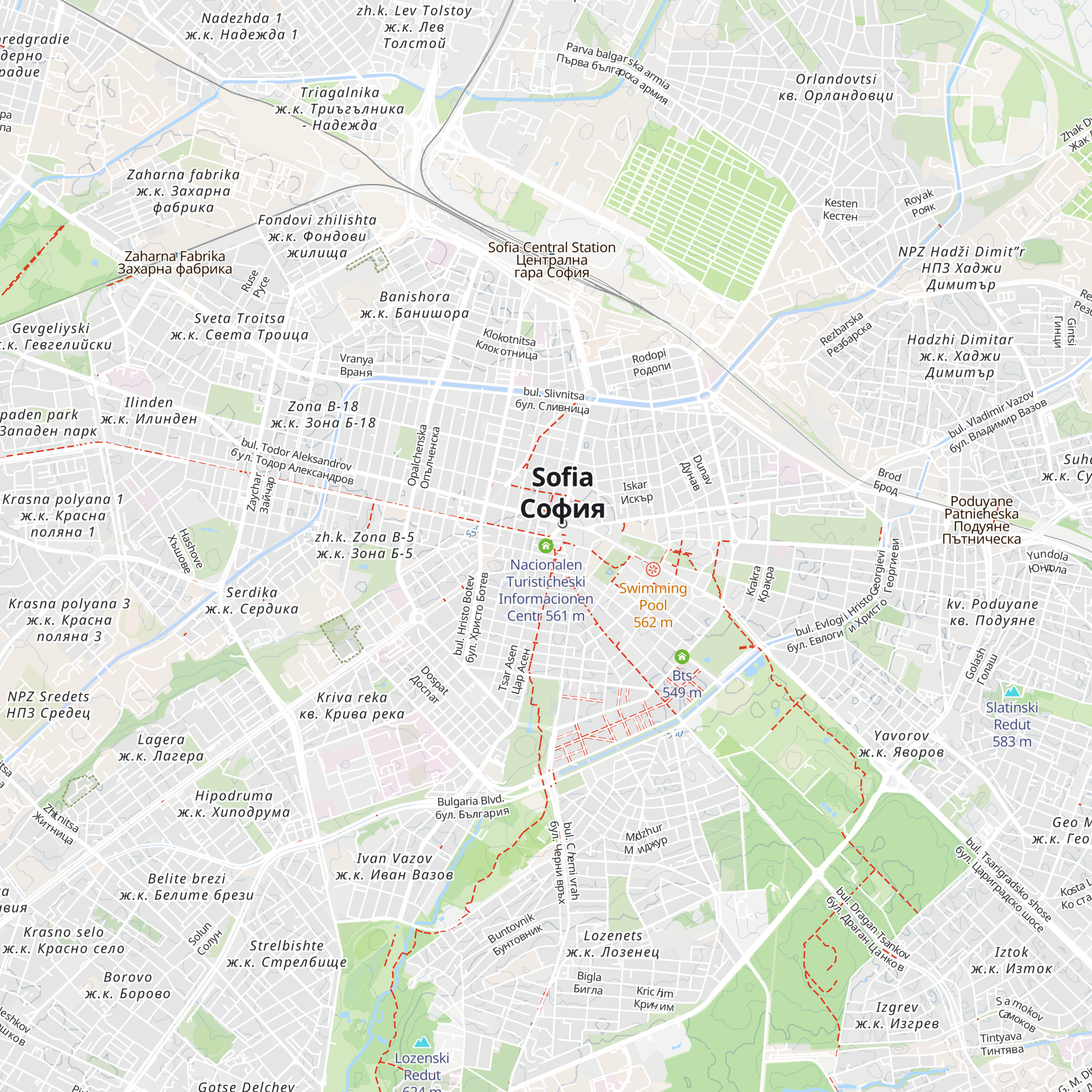 Nacionalen Turisticheski Informacionen Centr map