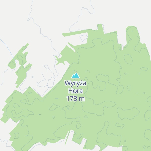 Map of Wyryża Hora