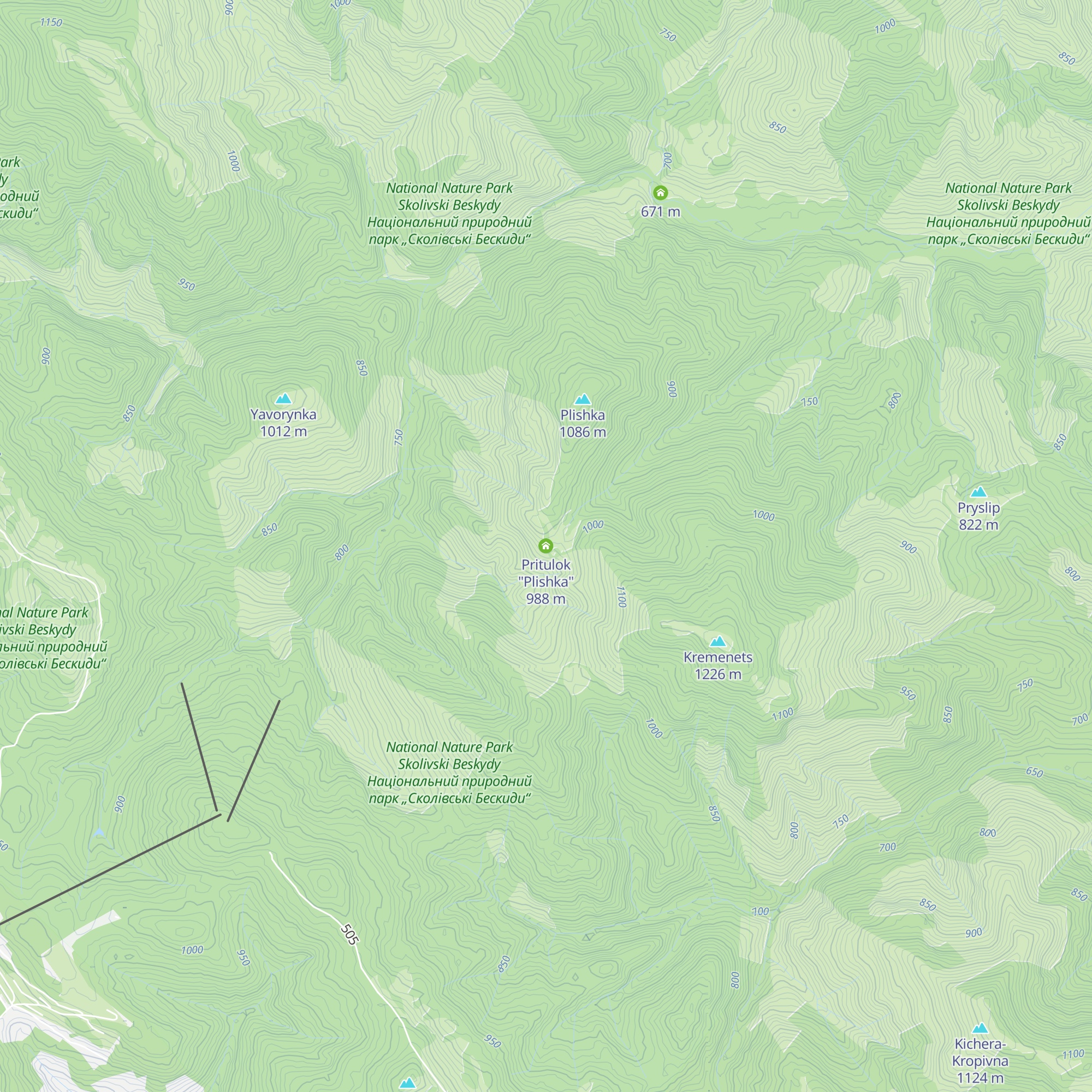Pritulok "Plishka" map