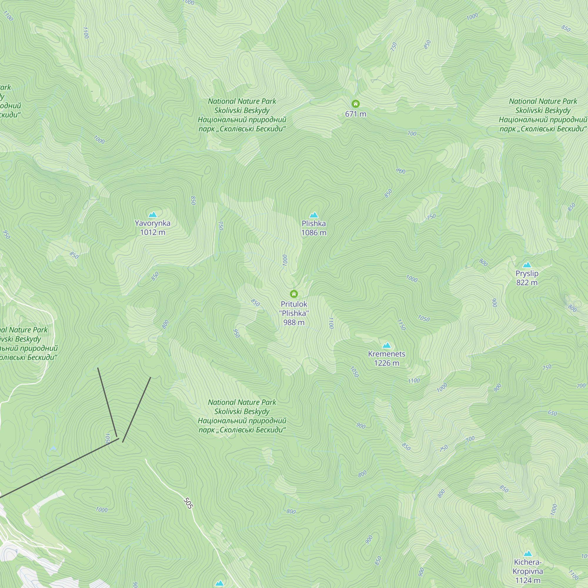 Pritulok "Plishka" map
