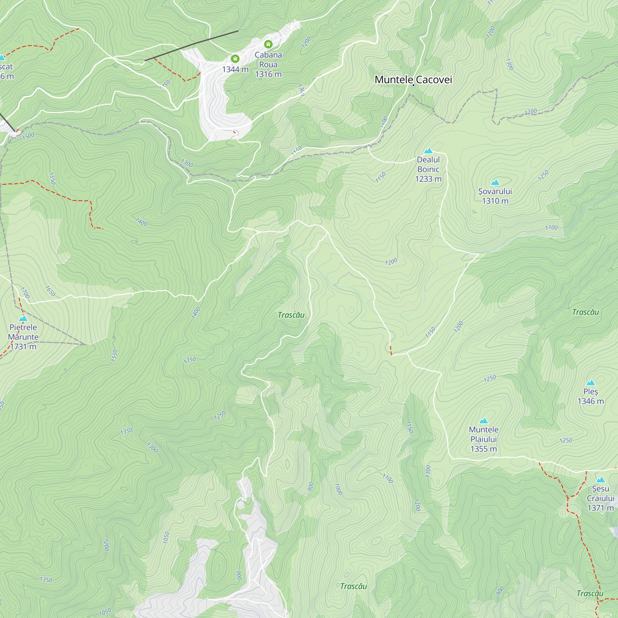 Cabana Bocsesti map
