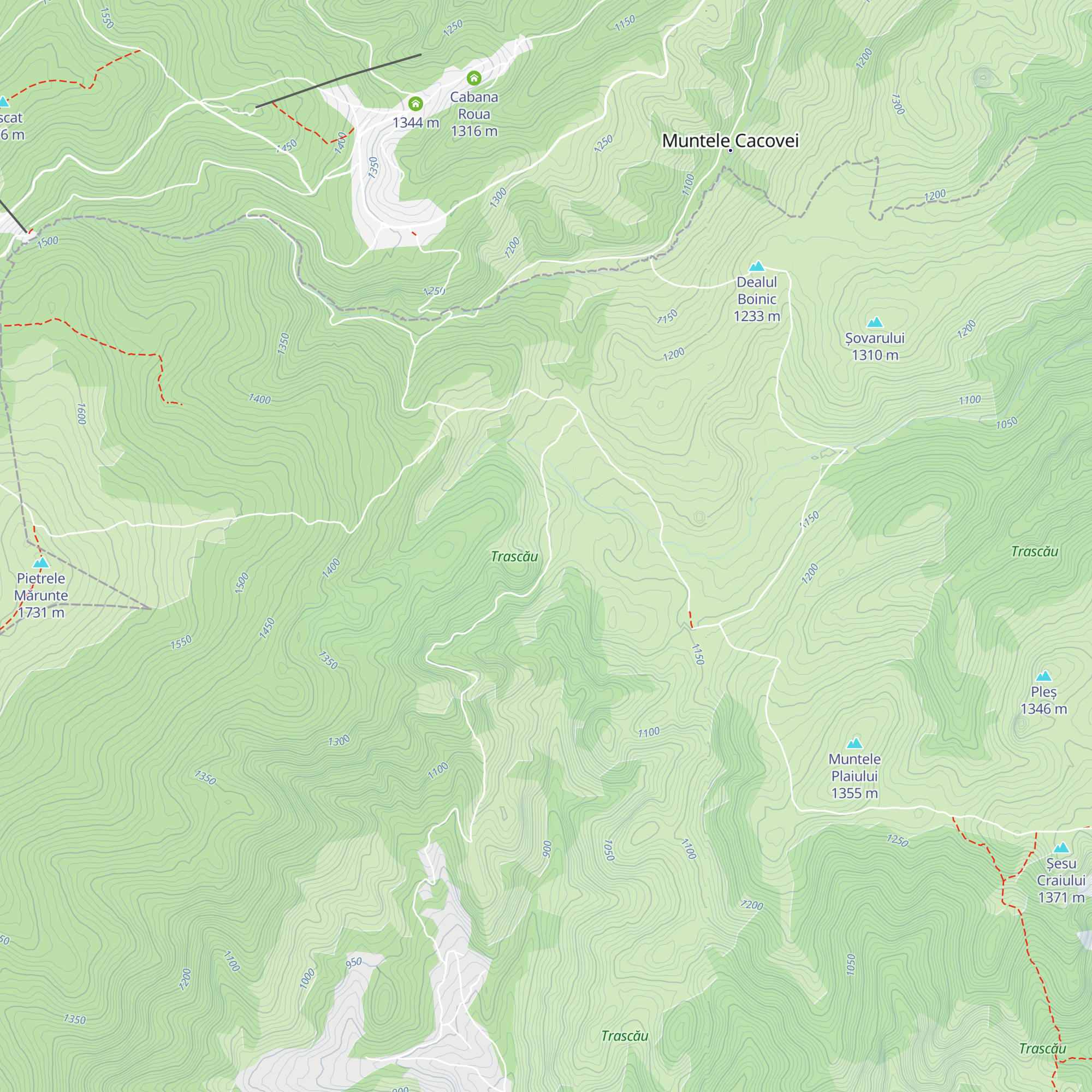 Cabana Bocsesti map
