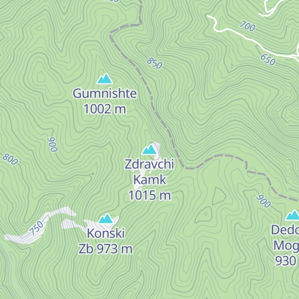 Map of Zdravchi Kamk