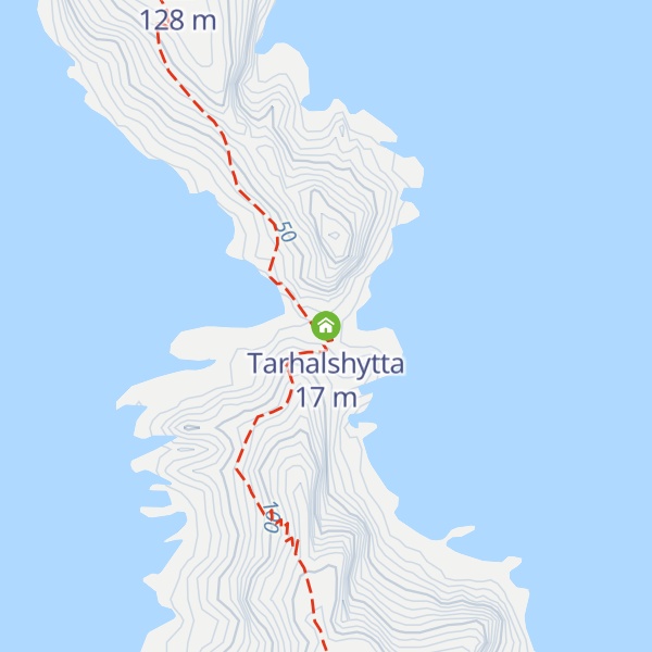 Map of Tarhalshytta