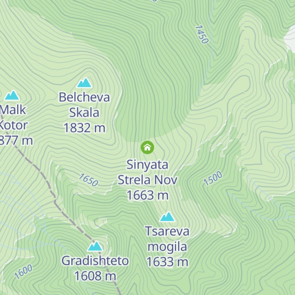 Map of Sinyata Strela Nov