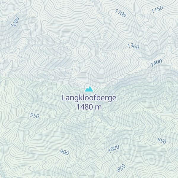 Map of Langkloofberge
