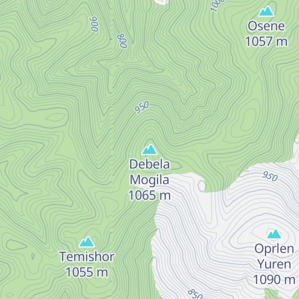 Map of Debela Mogila