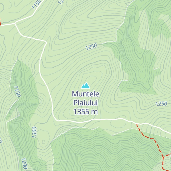 Map of Muntele Plaiului