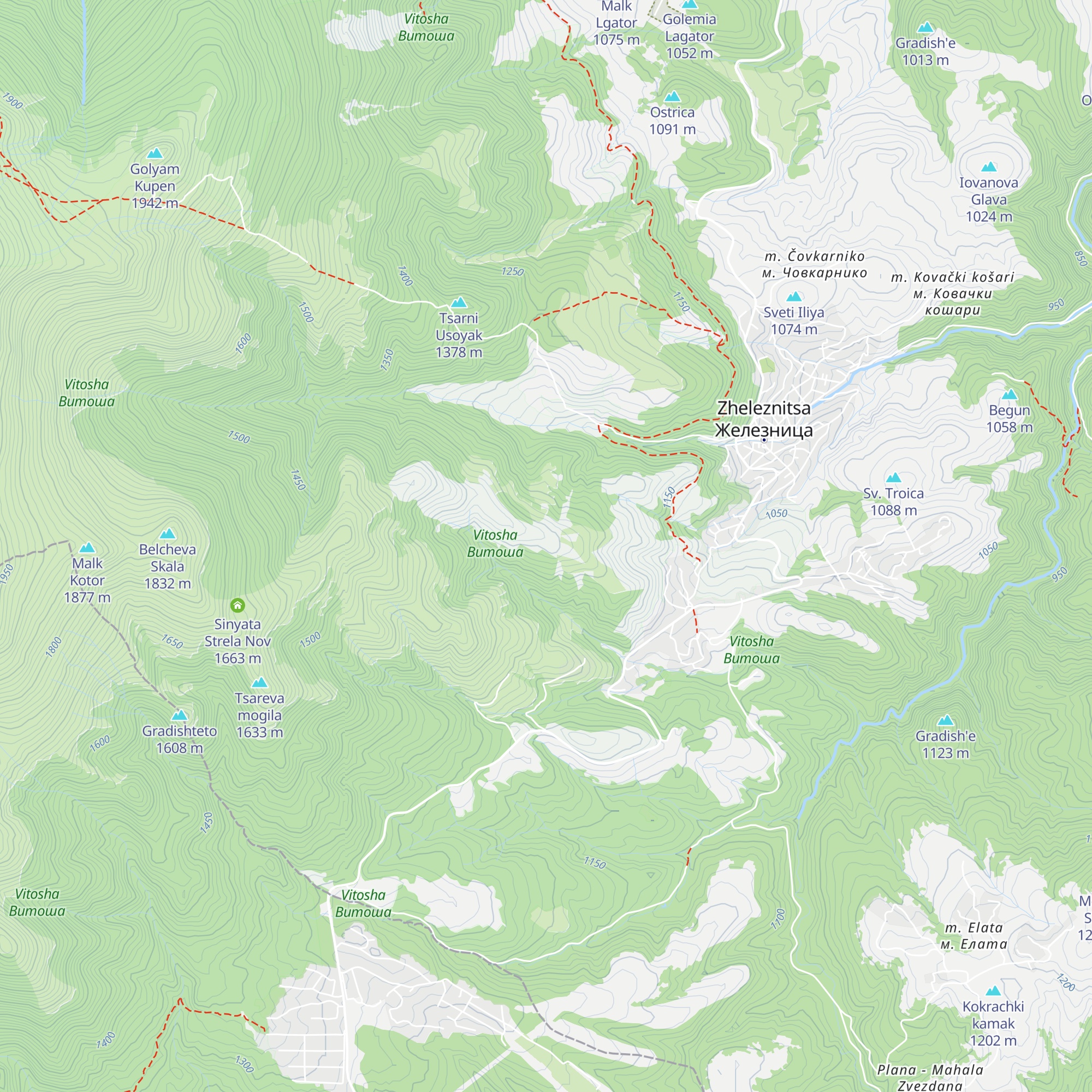 Kopcheliiski Zaslon map