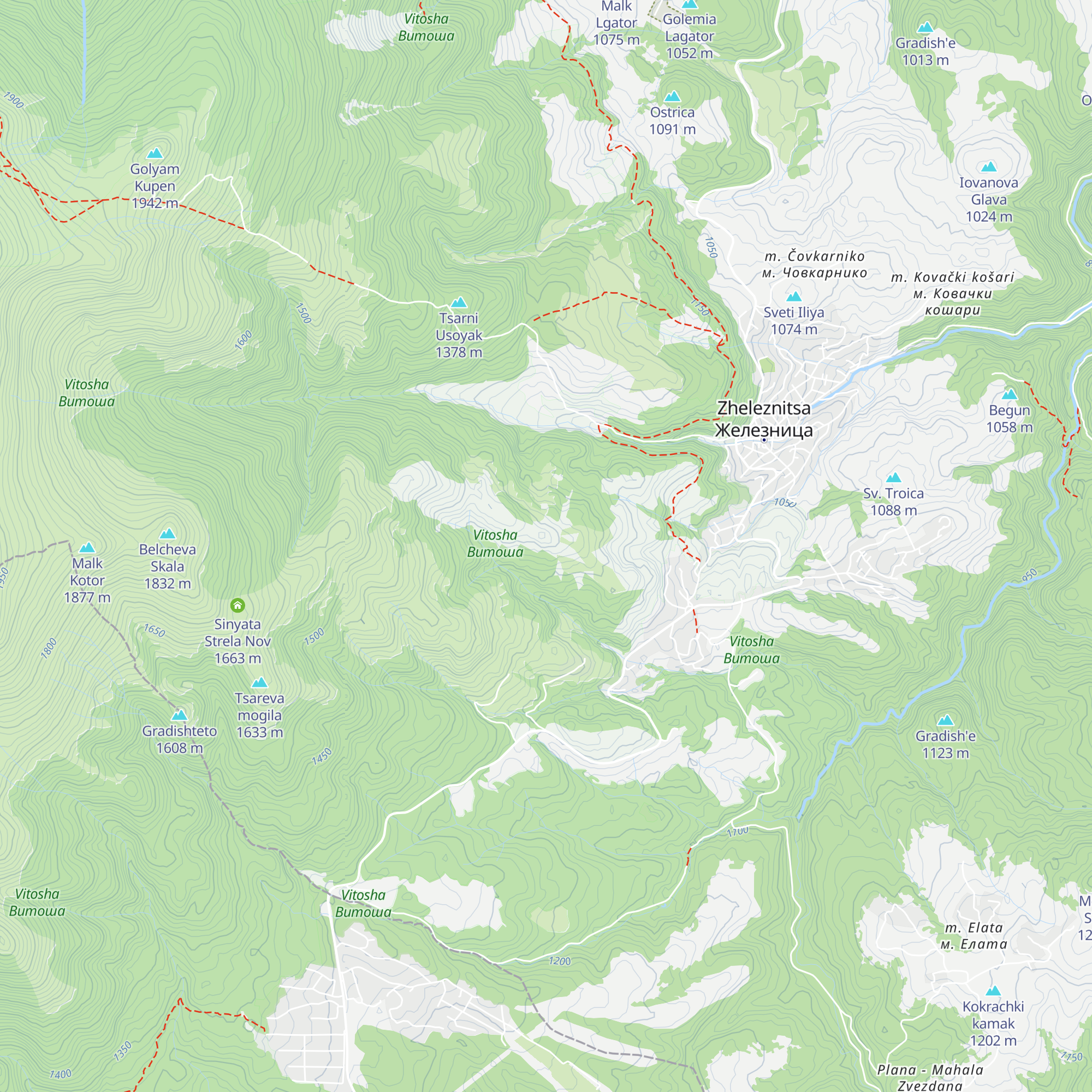 Kopcheliiski Zaslon map