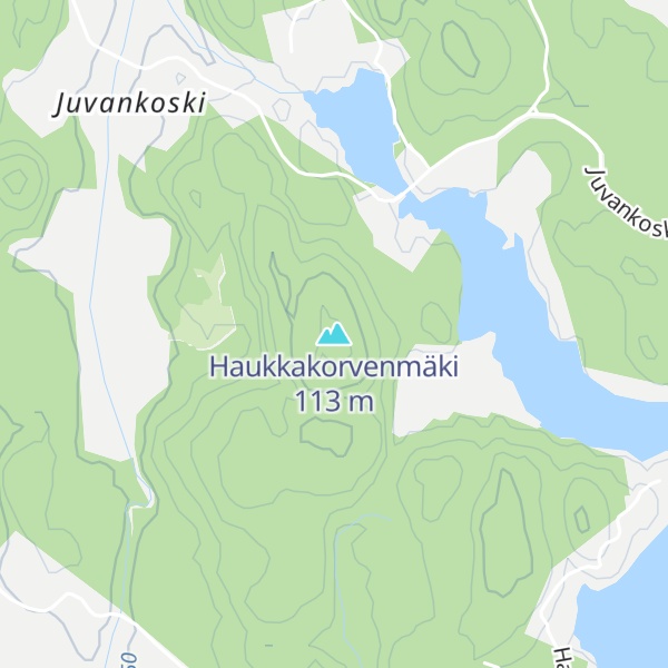 Map of Haukkakorvenmäki