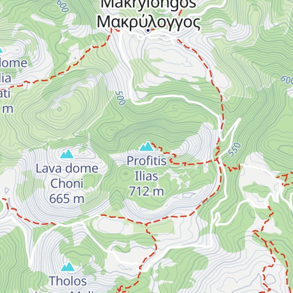 Map of Profitis Ilias