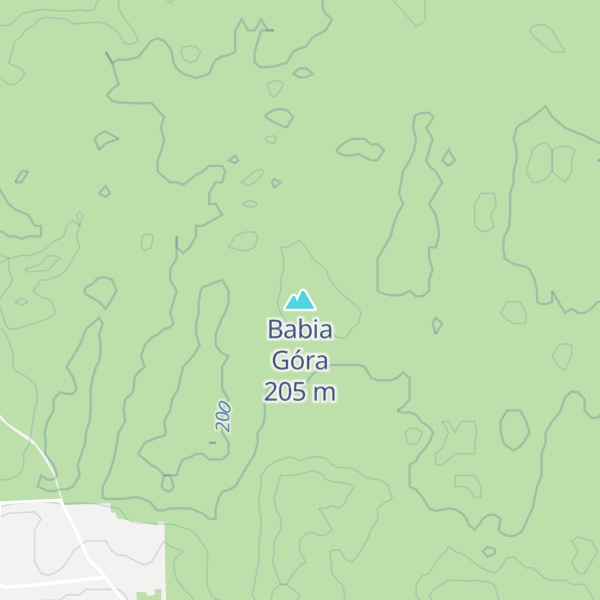 Map of Babia Góra